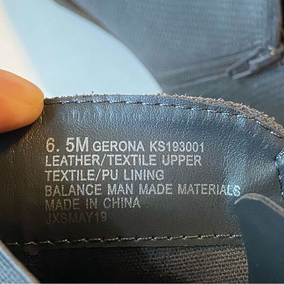 kensie Gerona Ankle Boot chunky block stacked heel zip up leather suede 6.5 - Picture 9 of 9